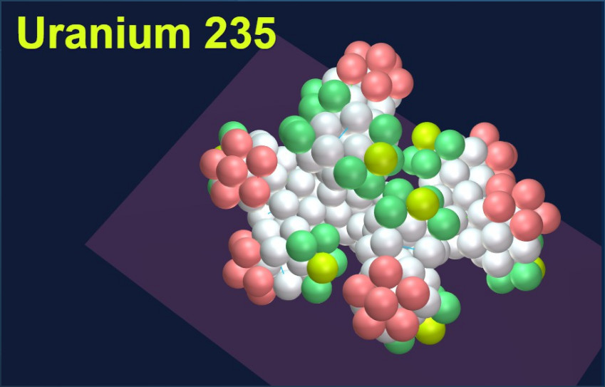 Abb. 3: Uran 235 in SAM [Kaal, 36]